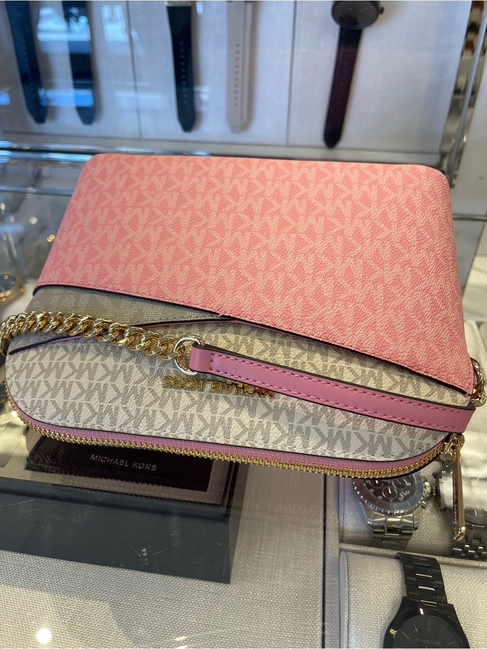 MICHAEL KORS JST Md Dome Color-Block Signature Logo Crossbody
Carnation MULT
NWT - Picture 12 of 16